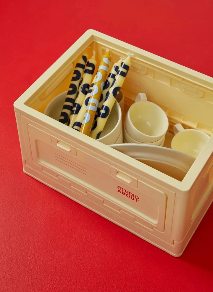 Studio About - Stackable storage box | Pale yellow