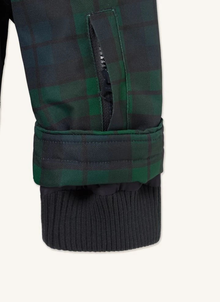 Tinycottons - Checkered Ski Jacket | Green