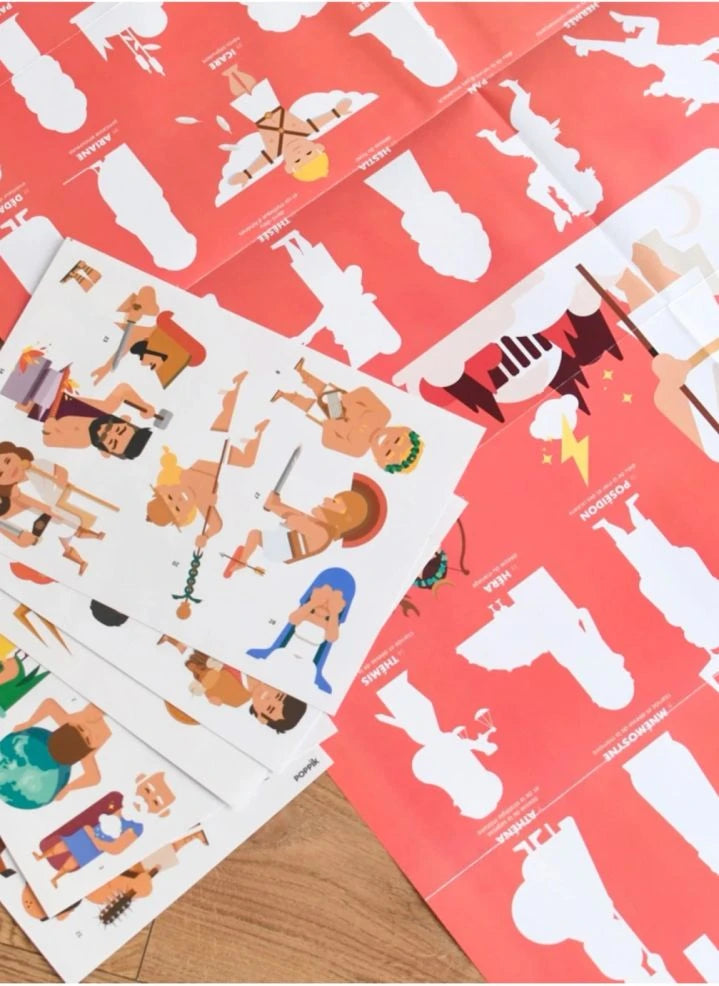 Poppik - Mythology Sticker Poster