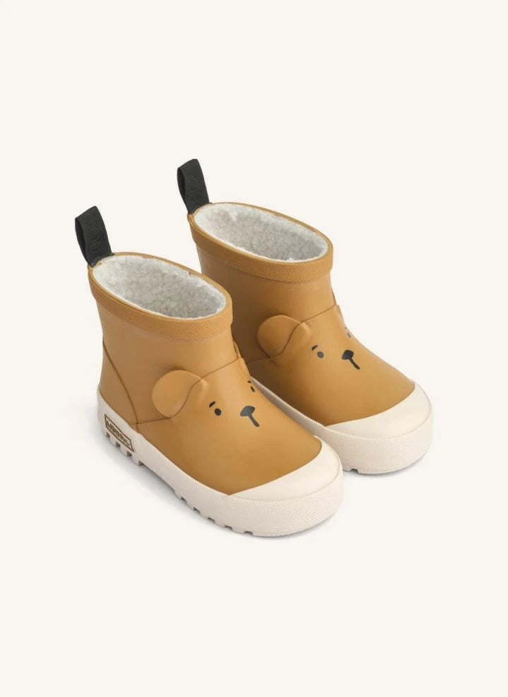 Liewood - Jesse Bear Thermo Rain Boots | Caramel
