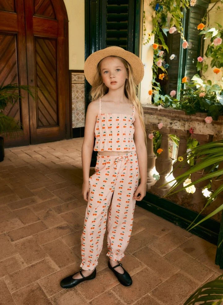 Tinycottons - Cherry Pants | Pale Pink