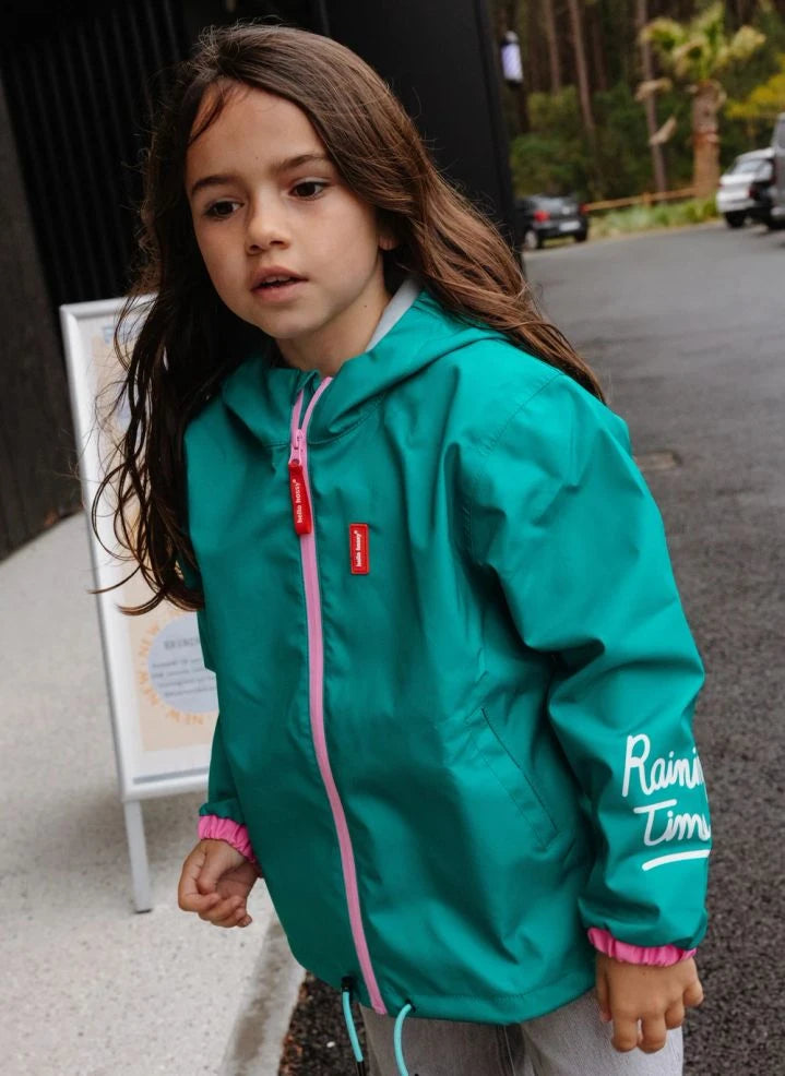 Hello Hossy - Waterproof Jacket | Turquoise