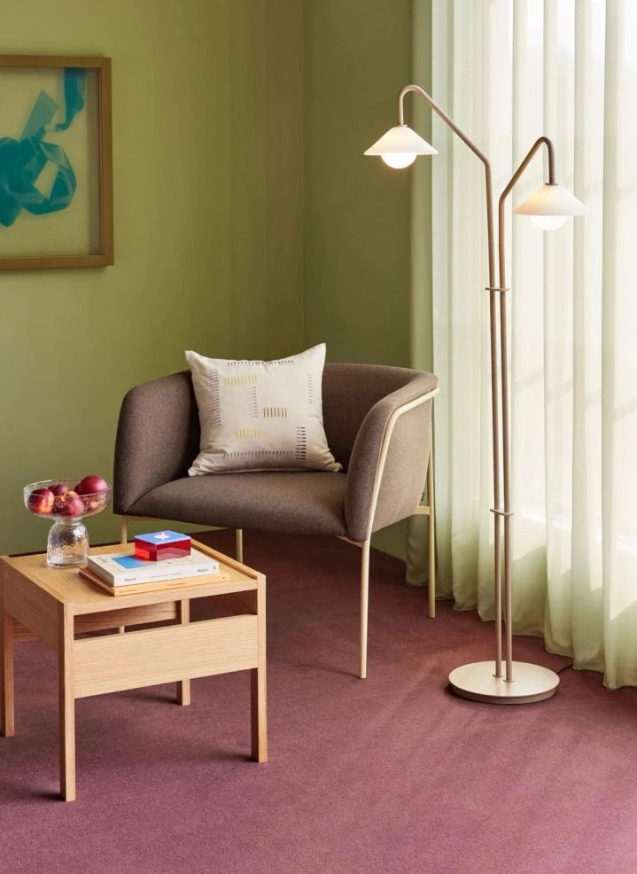 Hübsch - Como floor lamp | Beige