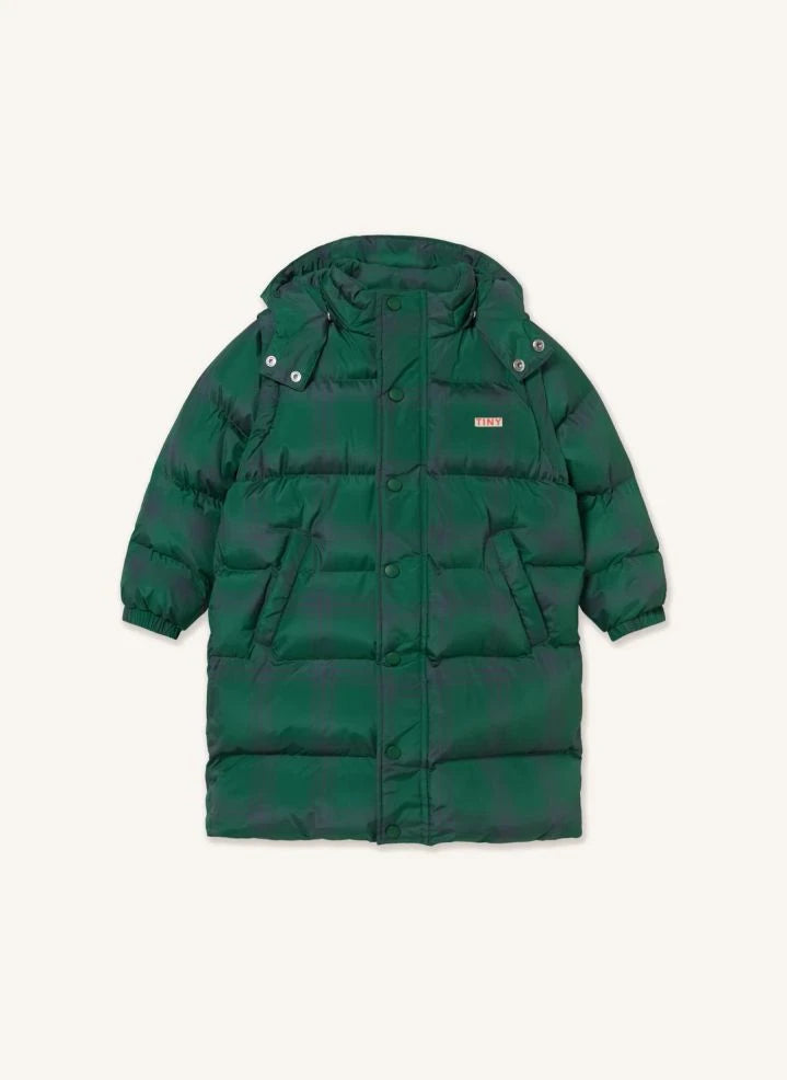 Tinycottons - Tartan Down Jacket | Green