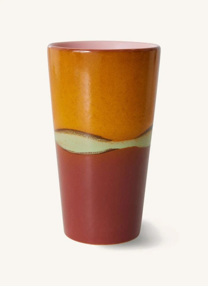 HKliving - Stoneware mug | Orange