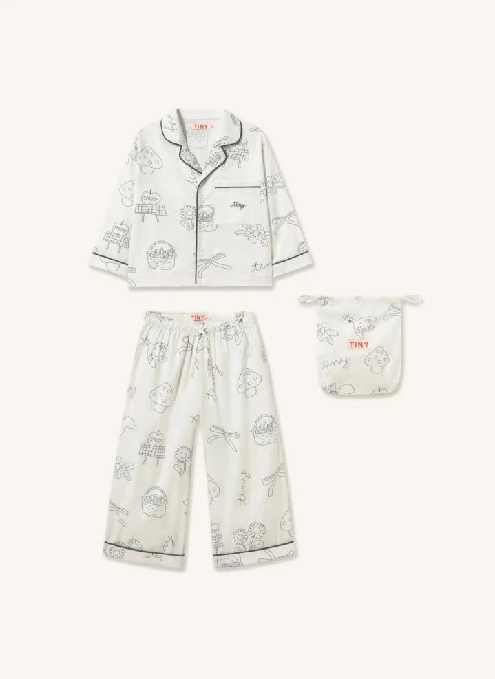 Tinycottons - Apple Pajamas | White