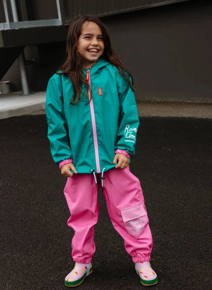 Hello Hossy - Waterproof Jacket | Turquoise