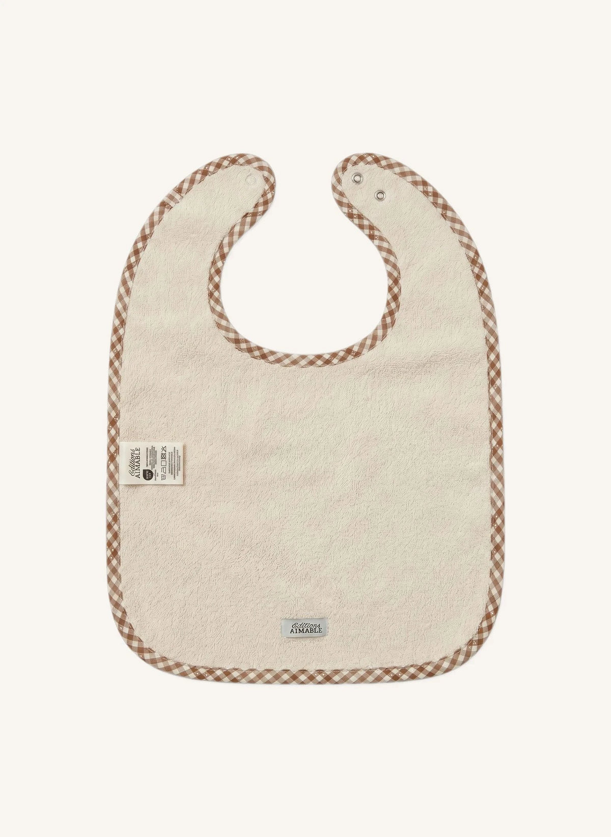 Editions Aimable - Bib Bertille | Noisette Vichy Cotton