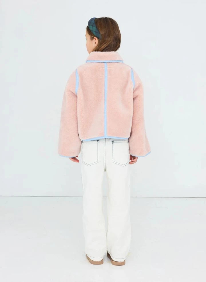 Tinycottons - Sherpa-Style Reversible Jacket | Pink