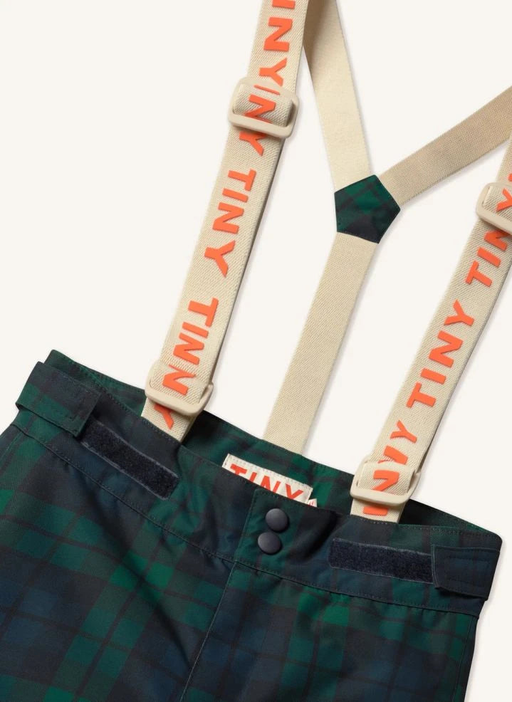 Tinycottons - Checkered Ski Pants | Green