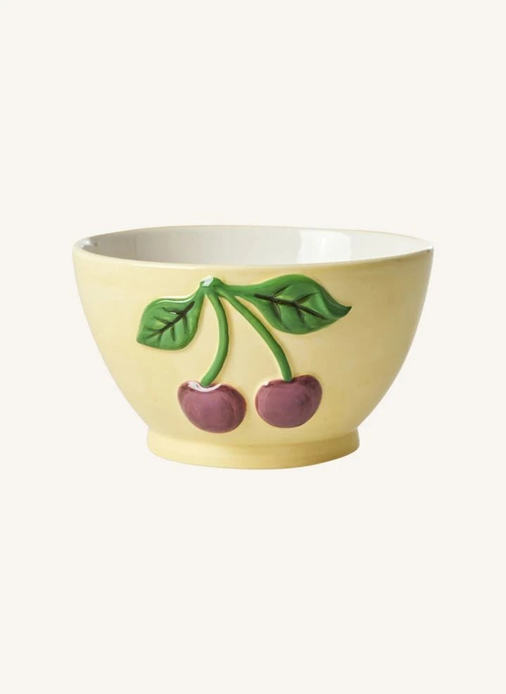 Rice - Ceramic bowl Cherry | Pale yellow