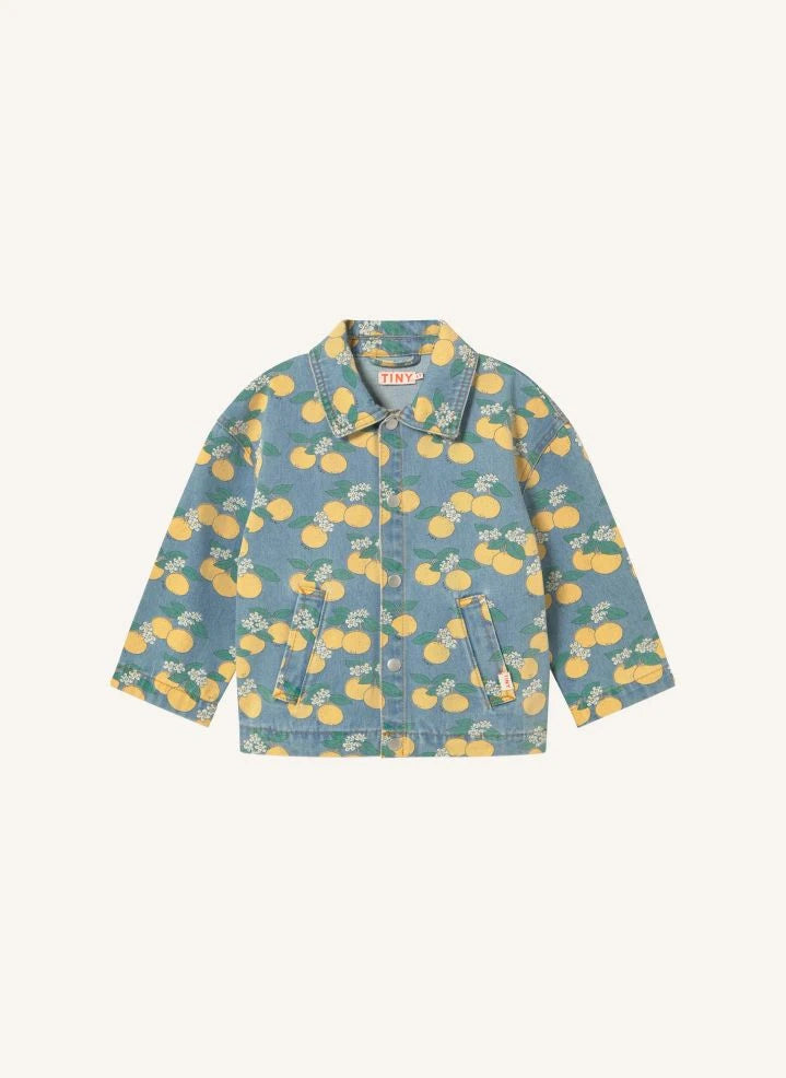 Tinycottons - Denim Jacket Oranges | Blue