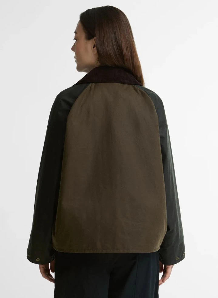 Barbour - Oiled Patchwork Cotton "Transport" Jacket | Navy blue