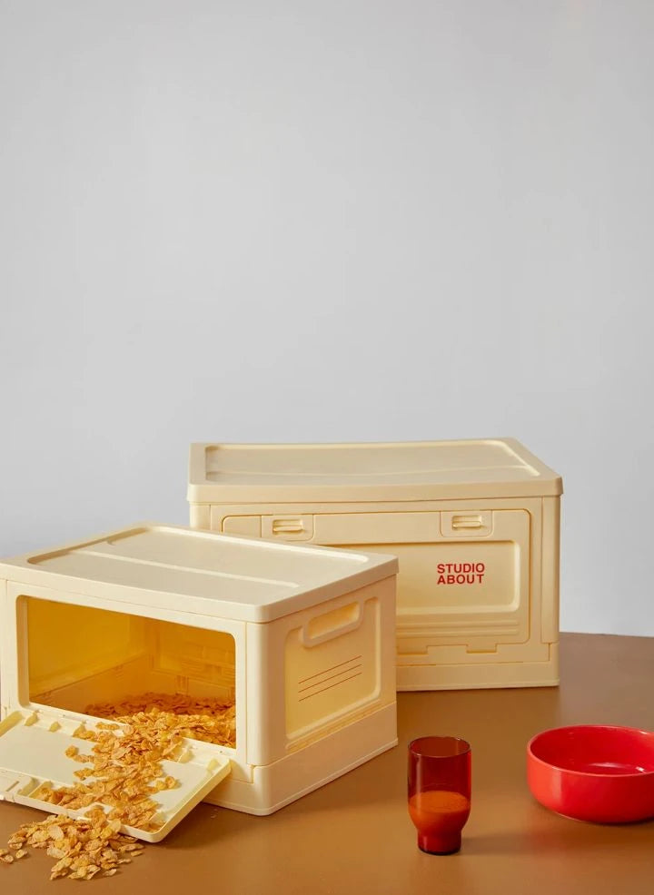 Studio About - Stackable storage box | Pale yellow