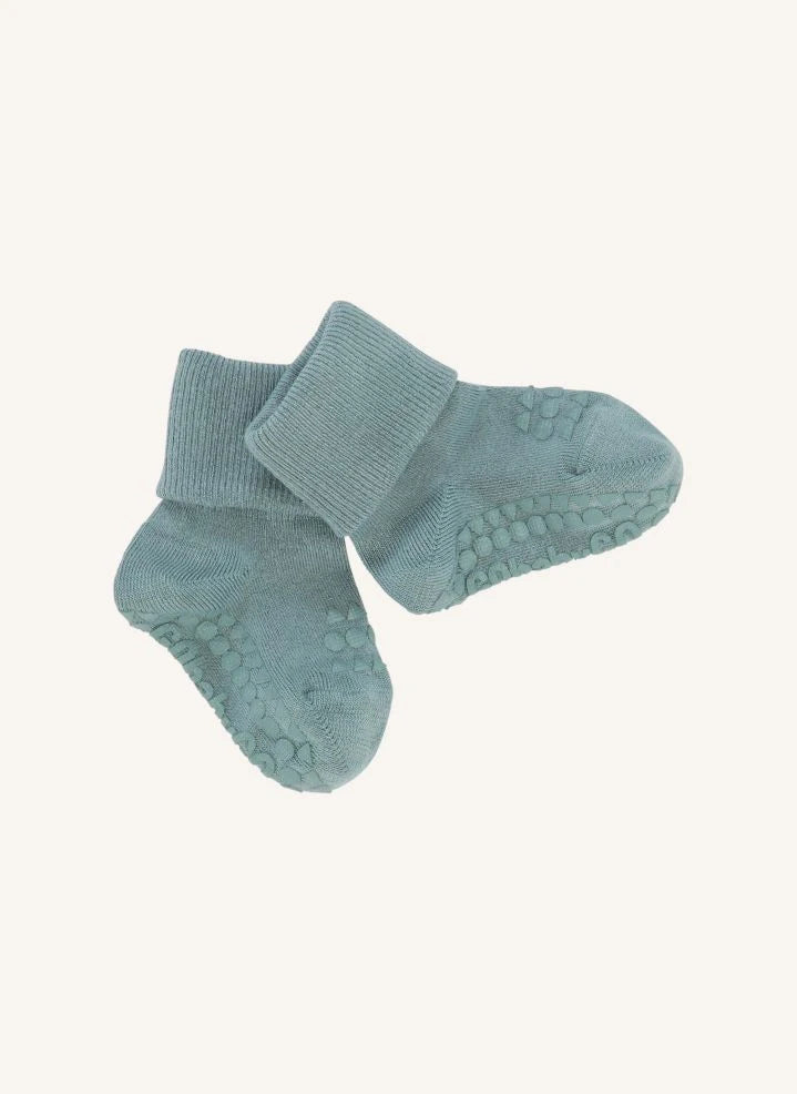 GOBABYGO - Combo Box 4 Non-slip Bamboo Socks | Blue