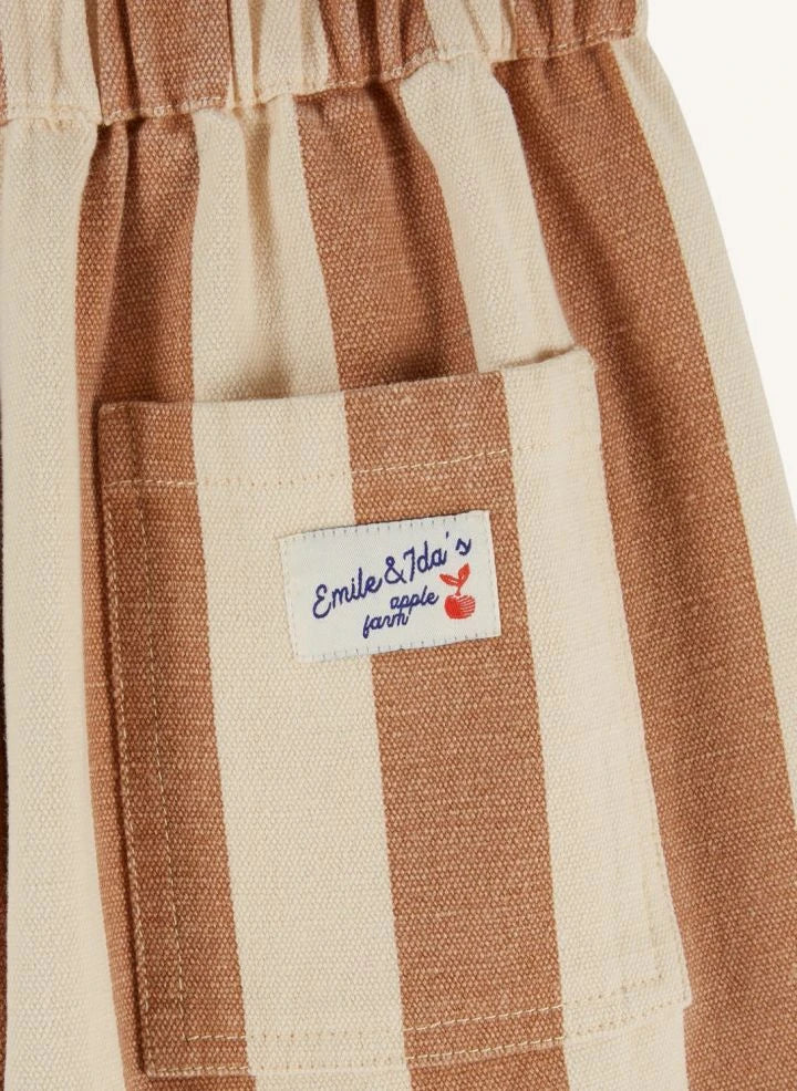 Emile et Ida - Striped Pants | Ecru