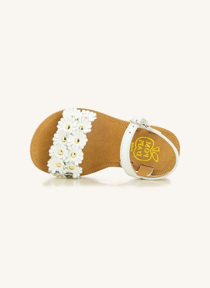 Pom d'Api - Plagette Multi Flo sandals | White