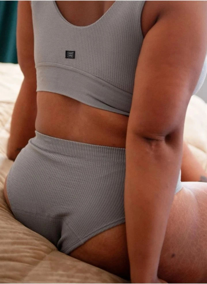 Mama Hangs - Everyday Classic Panties | Grey blue