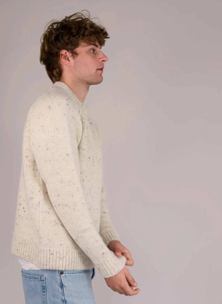 Origin Knitwear - Raglan Chunky Wool Sweater | Ecru