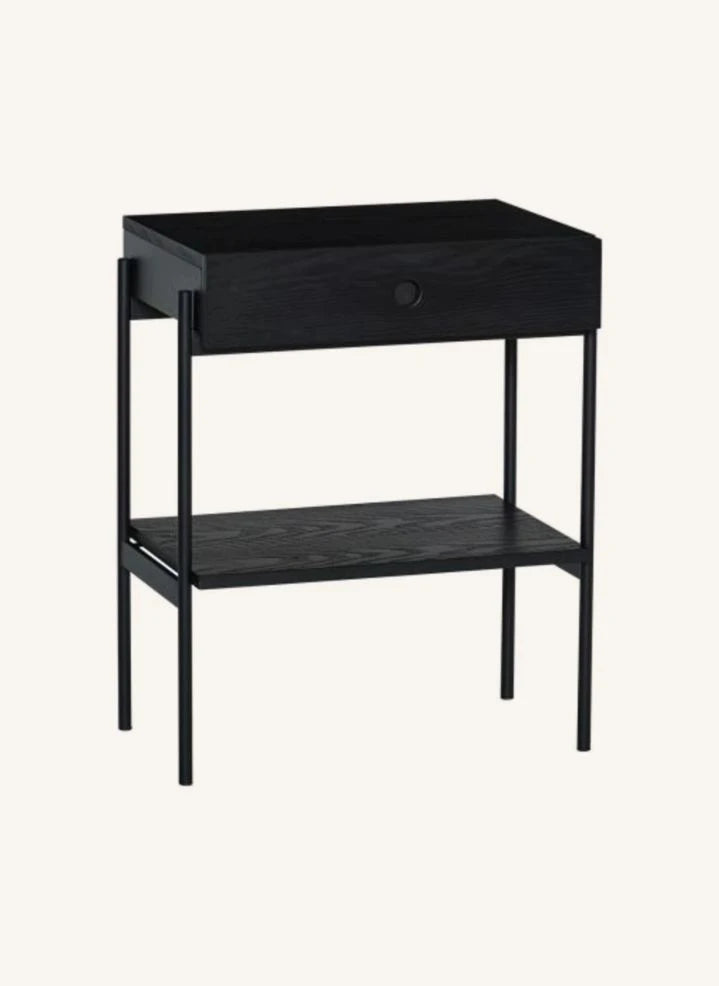 Hübsch - Bedside table Black | Black