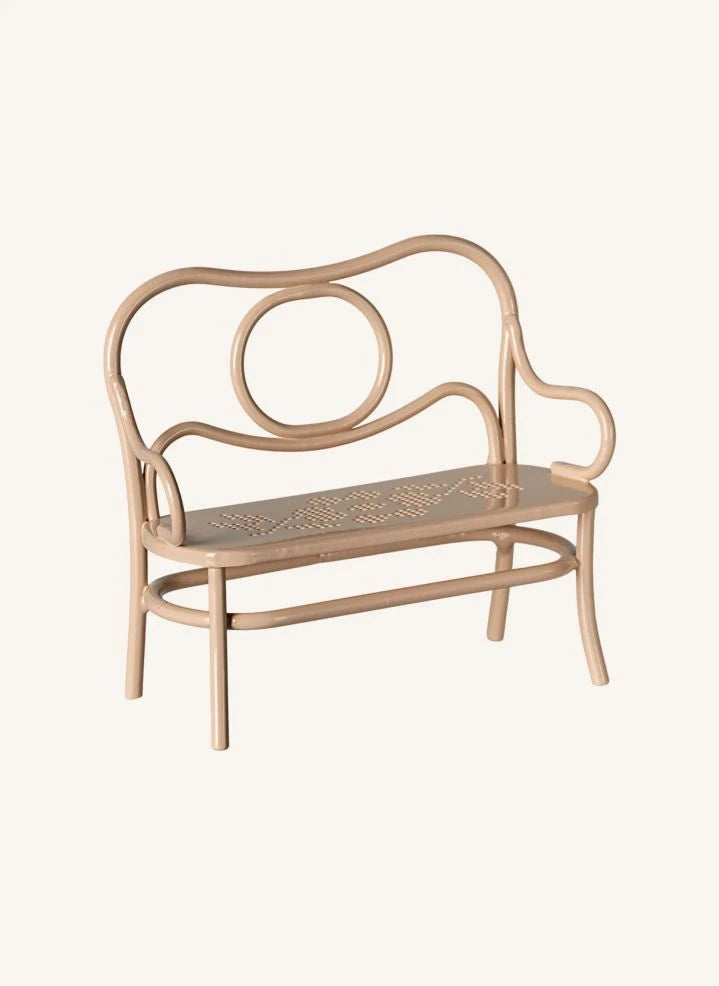 Maileg - Coffee table and bench | Nude