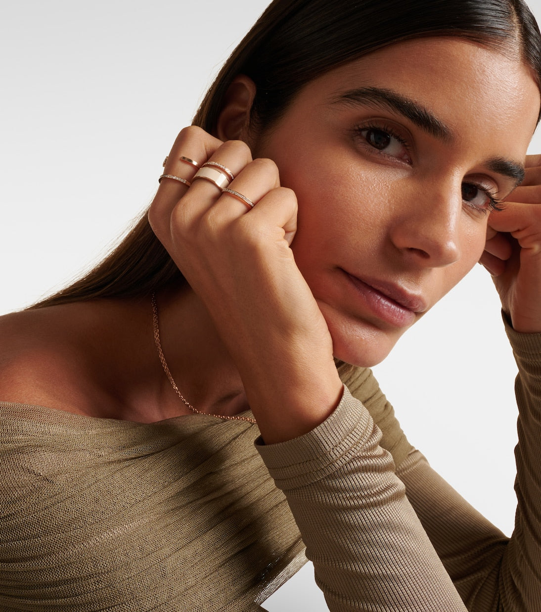 Repossi - Berbere XS 18kt rose gold ring with diamonds