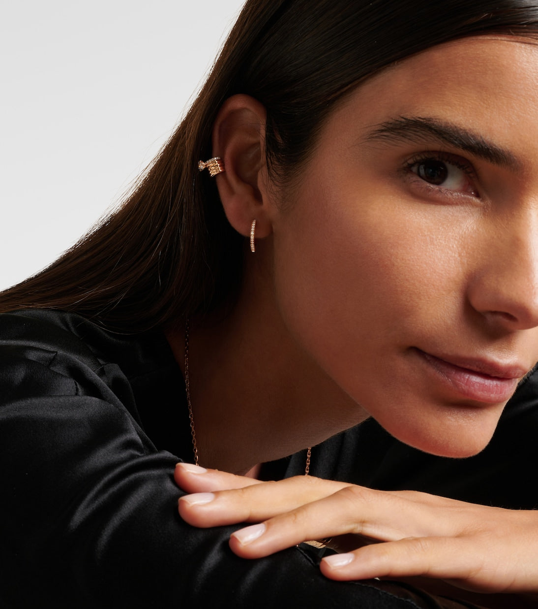 Repossi - Blast 18kt rose-gold ear cuff with diamonds