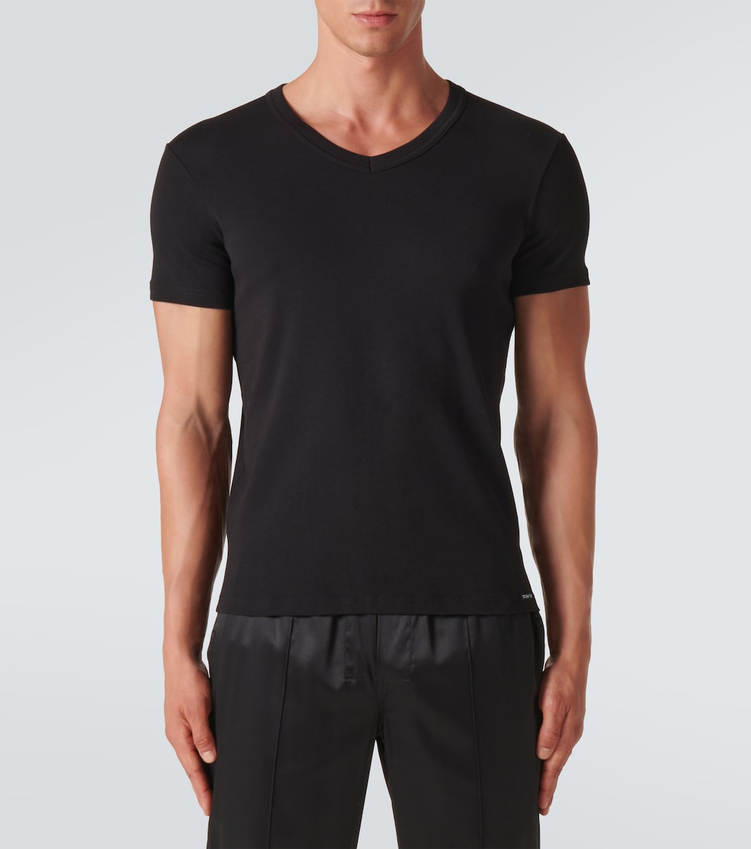 Tom Ford - Stretch-cotton V-neck T-shirt