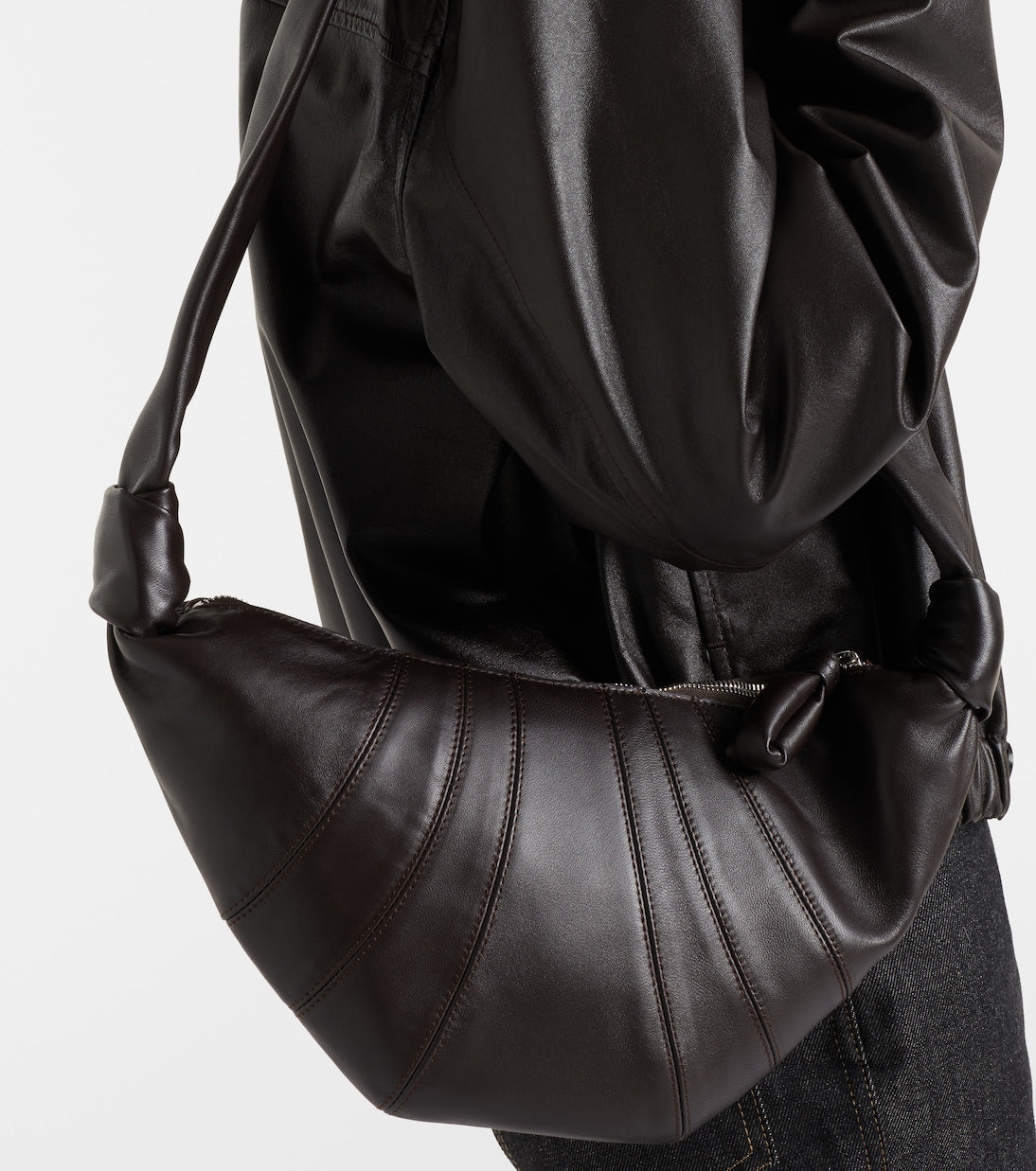 Lemaire - Croissant Small leather shoulder bag