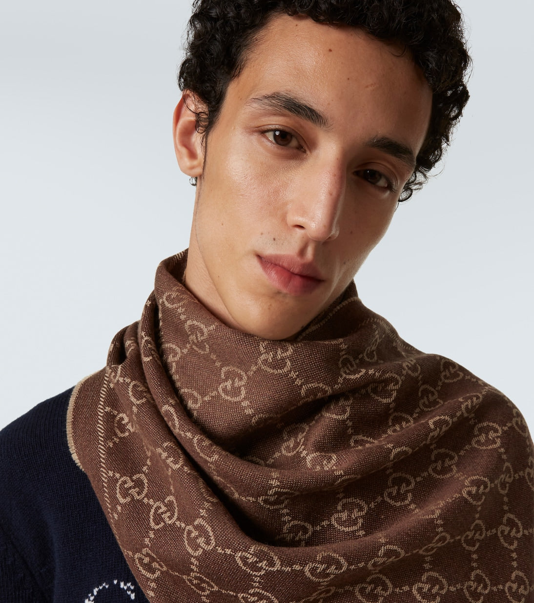 Gucci - GG wool jacquard scarf