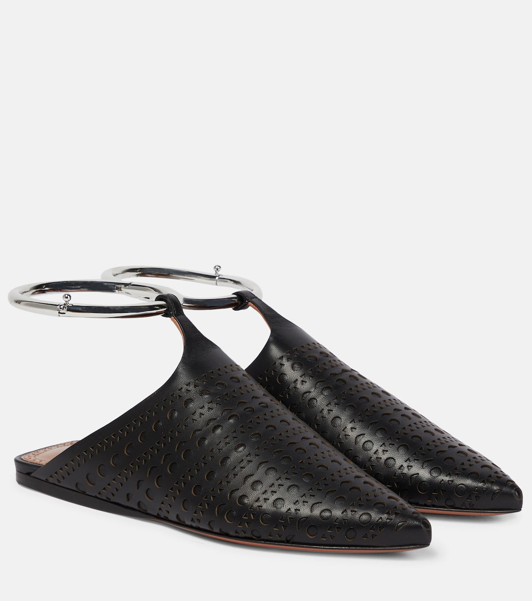 Alaïa - Convertible leather flats
