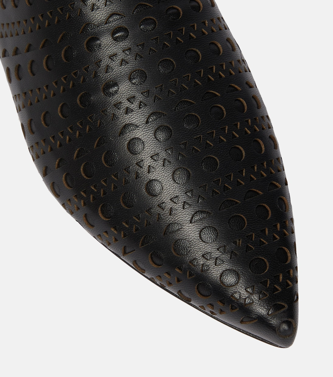 Alaïa - Convertible leather flats