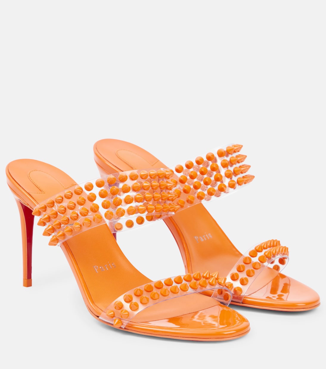 Christian Louboutin - Spike Only 85 PVC and leather sandals