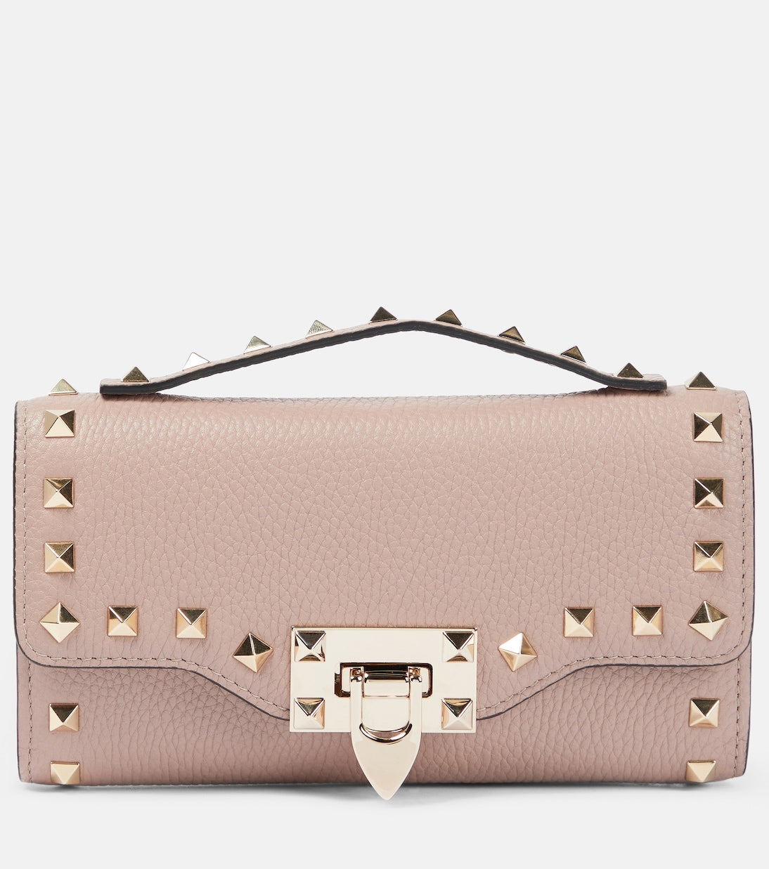 Valentino Garavani - Rockstud Mini leather wallet on chain