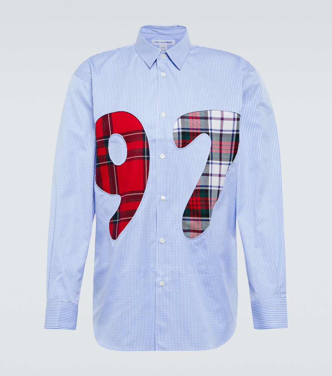 Comme des Garçons Shirt - Checked cotton poplin shirt