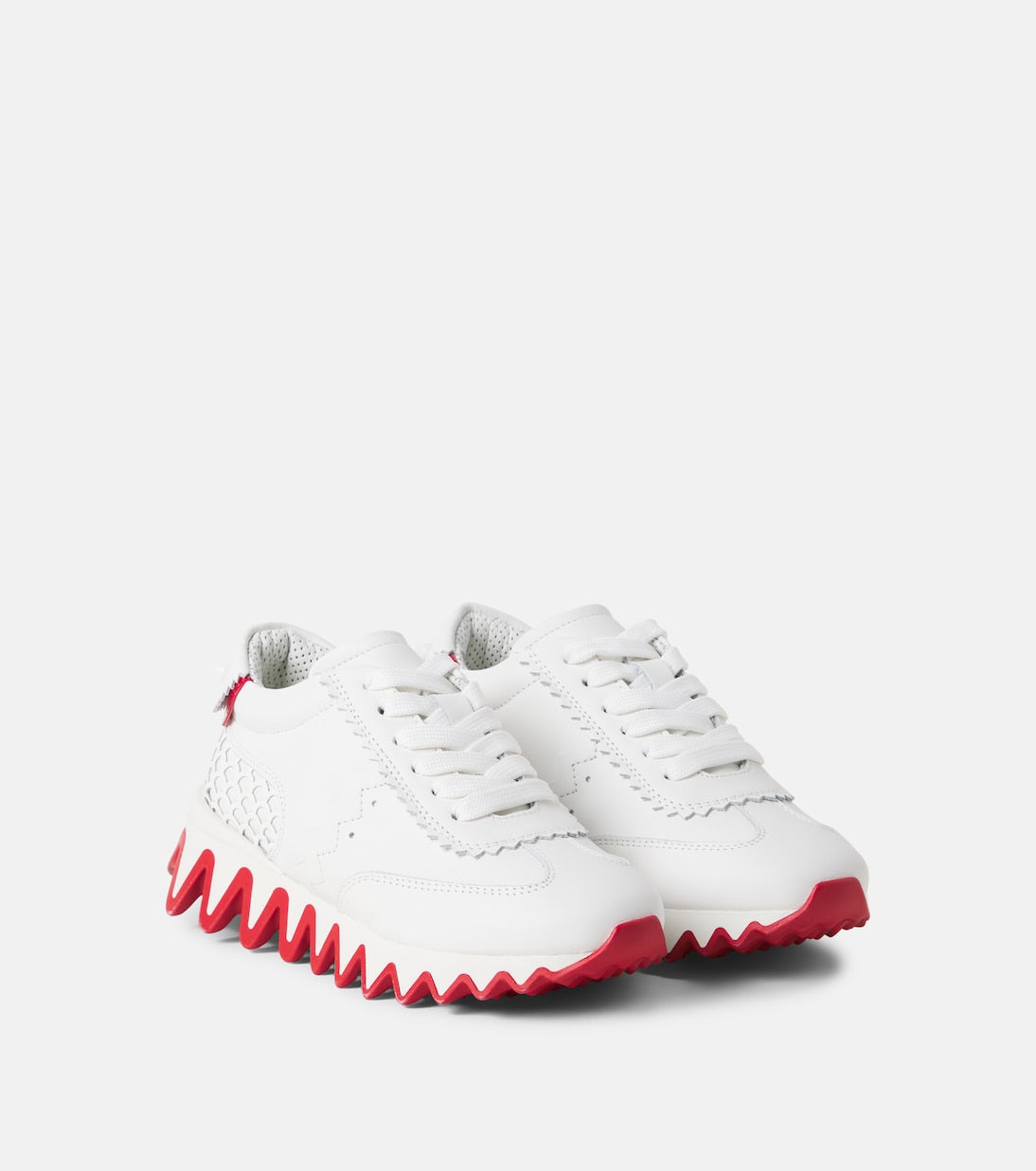 Christian Louboutin Kids - Shark leather sneakers