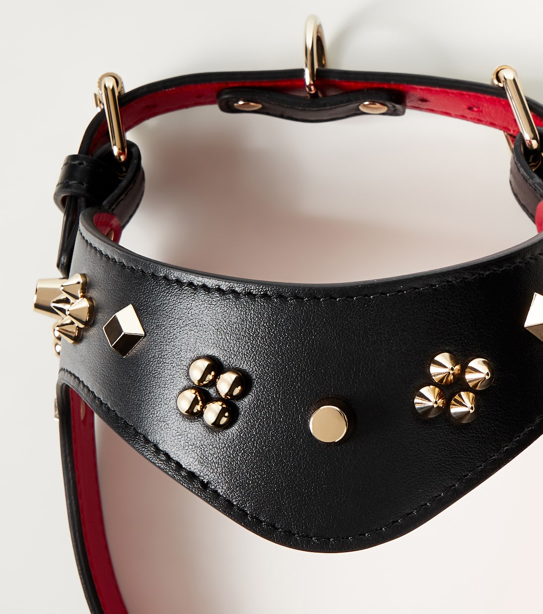 Christian Louboutin - Loubiharness S embellished leather dog harness