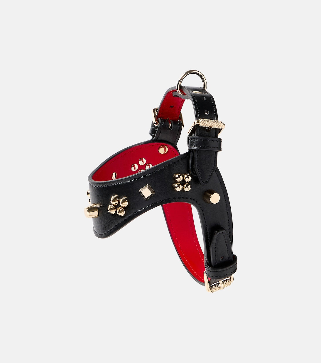 Christian Louboutin - Loubiharness XS embellished leather dog harness