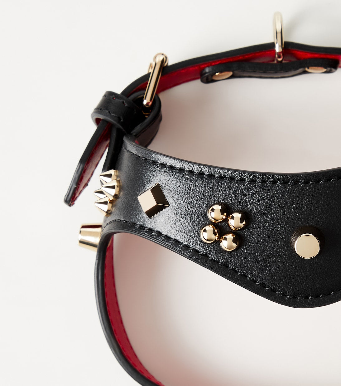 Christian Louboutin - Loubiharness XS embellished leather dog harness