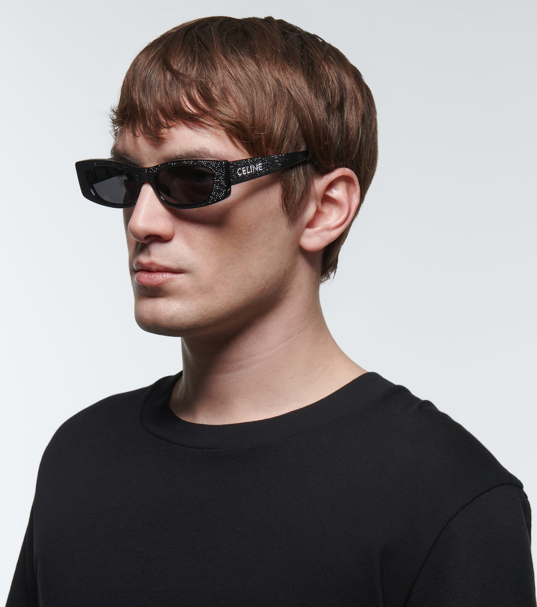 Celine Eyewear - Animation embellished rectangular sunglasses