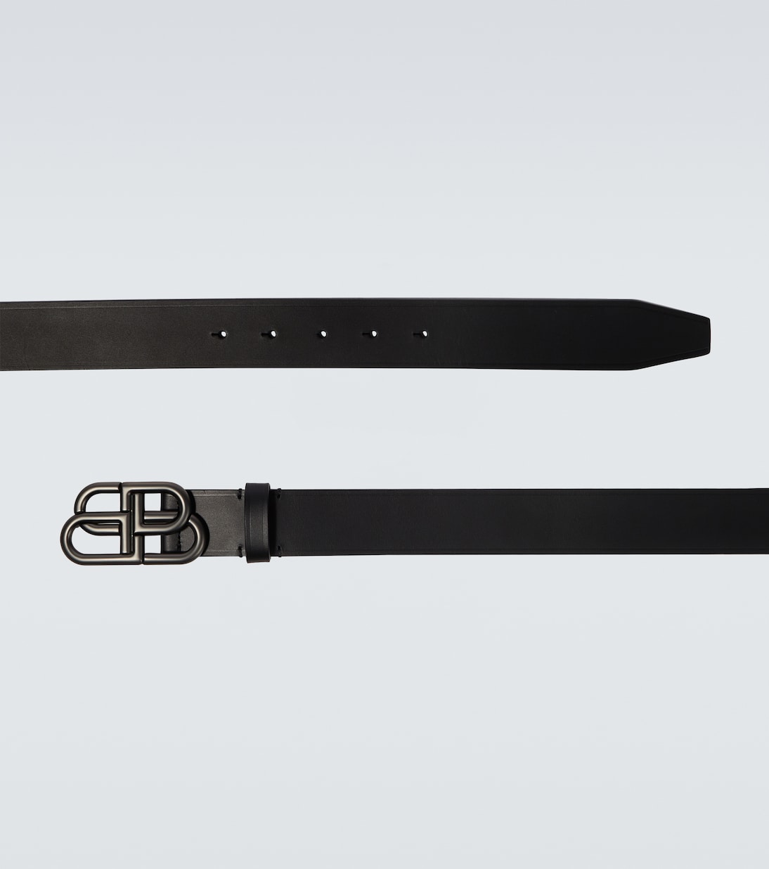 Balenciaga - BB logo leather belt