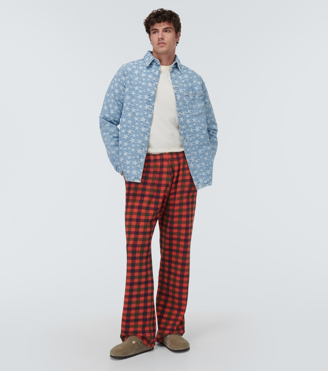 ERL - Jacquard denim overshirt