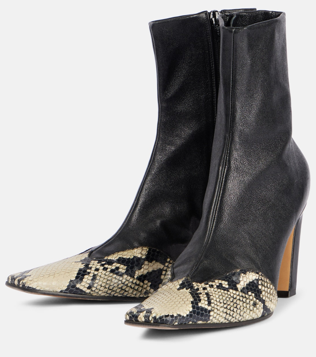 Khaite - Nevada leather ankle boots