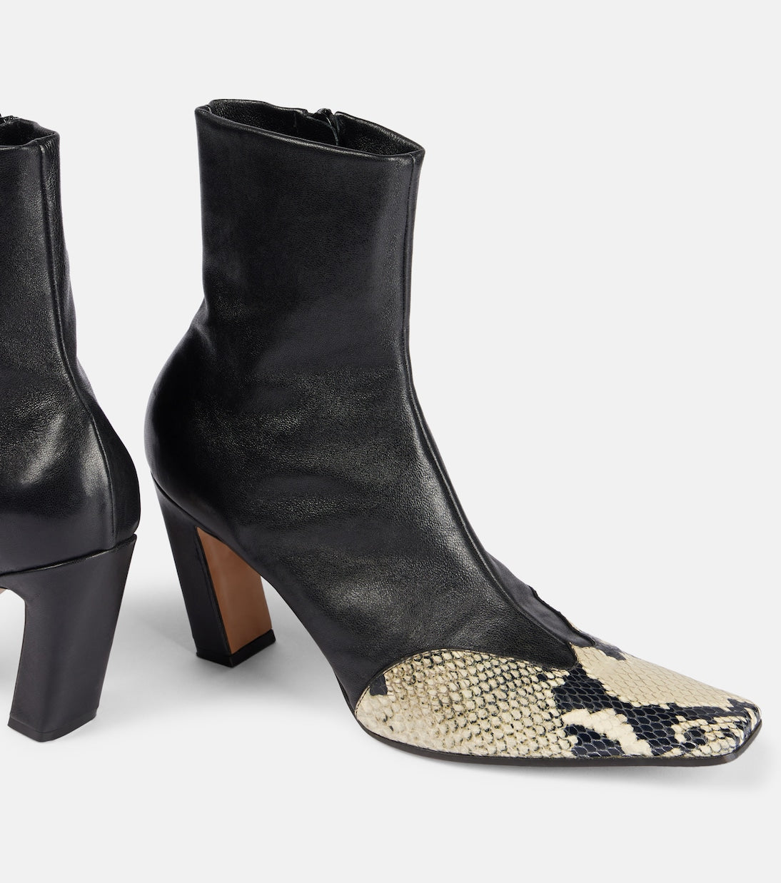 Khaite - Nevada leather ankle boots