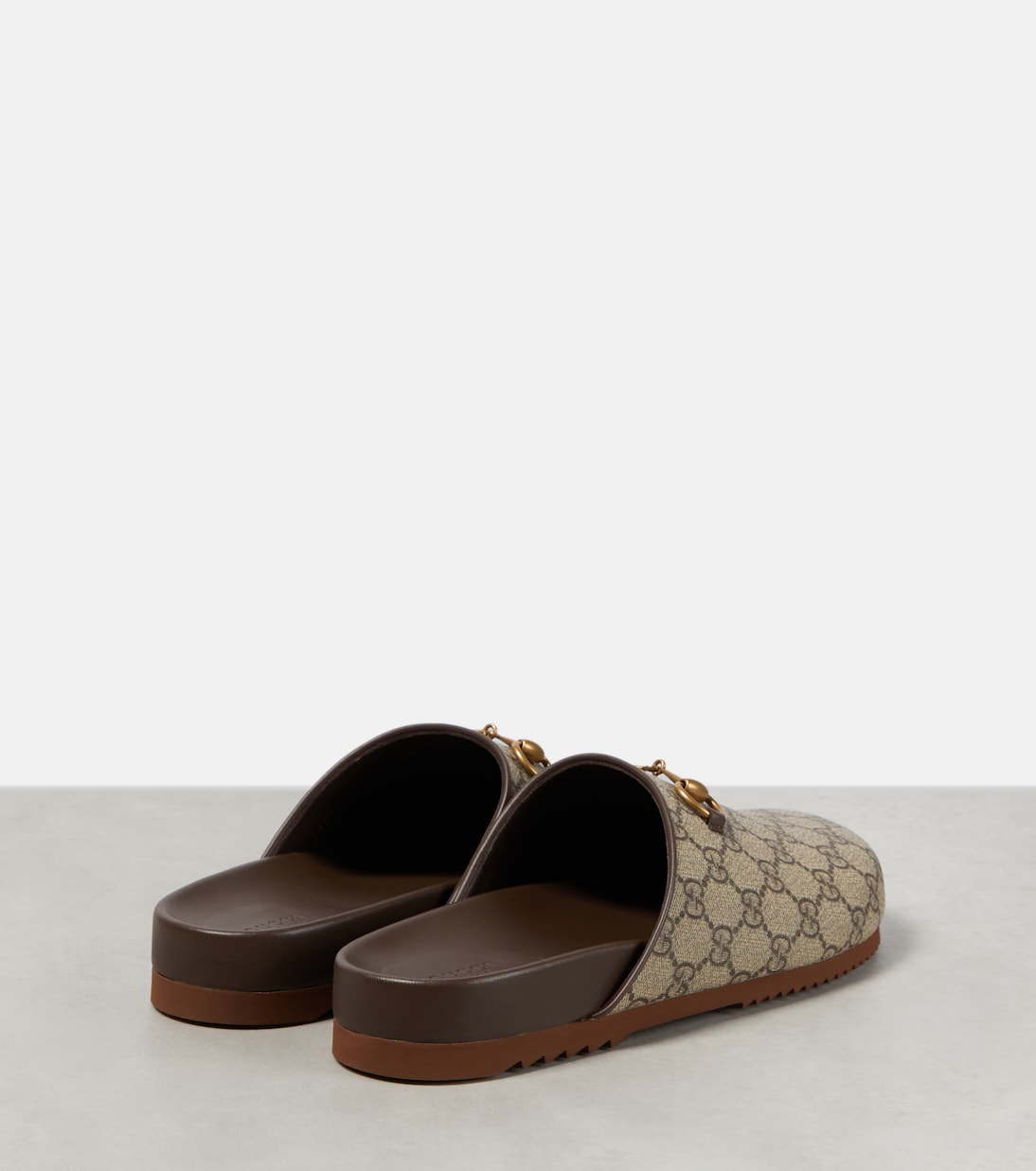Gucci - GG Supreme Horsebit mules