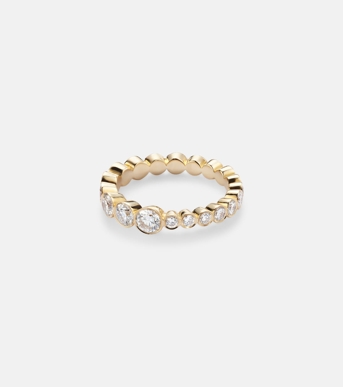 Sophie Bille Brahe - Ensemble Croissant 18kt gold ring with diamonds