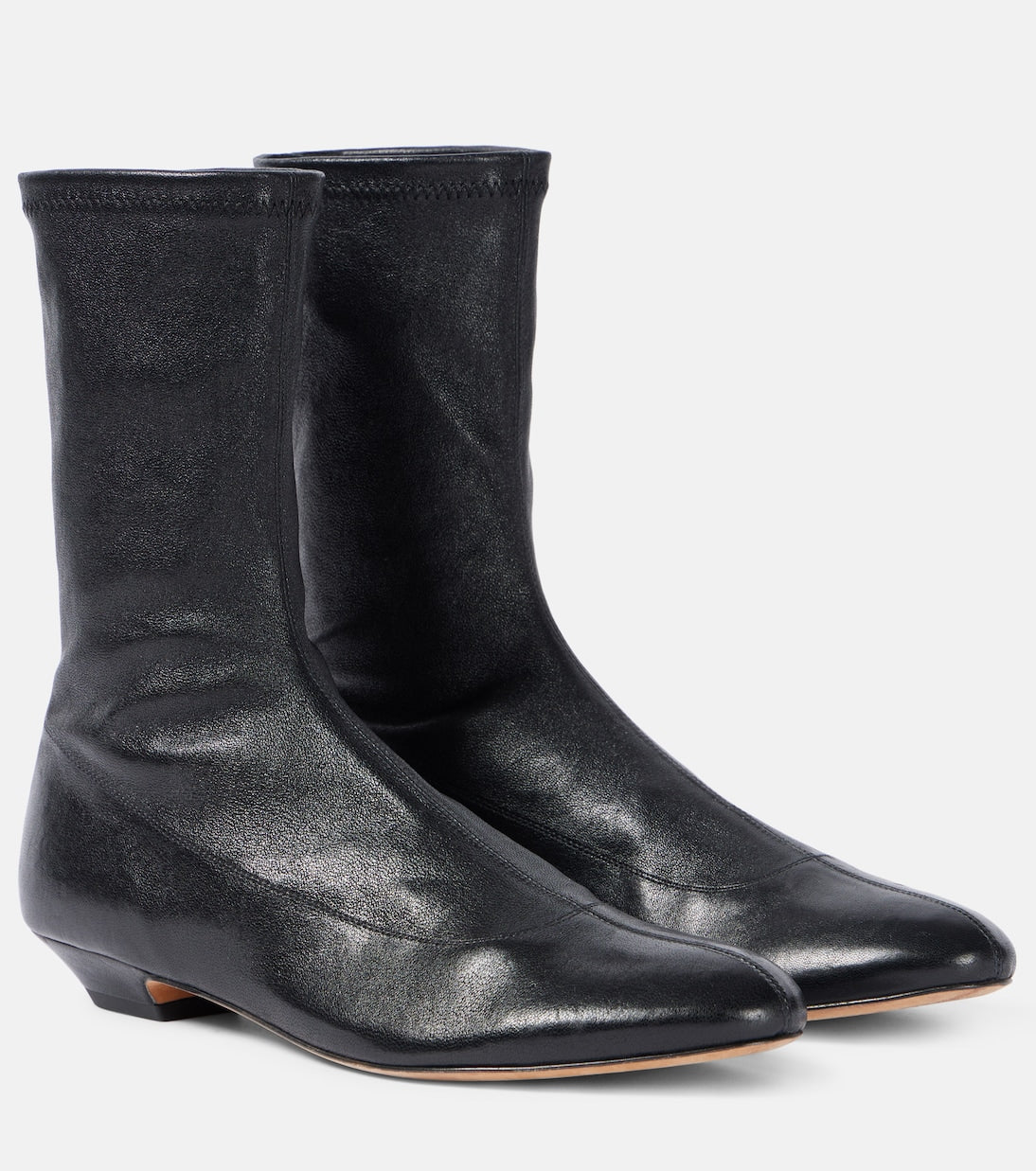 Khaite - Apollo leather ankle boots