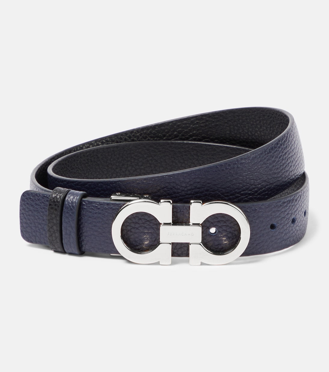 Ferragamo - Gancini reversible leather belt