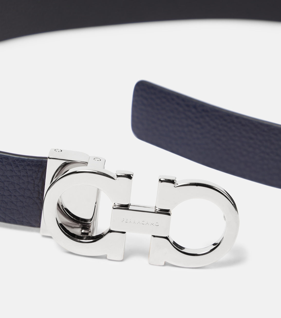 Ferragamo - Gancini reversible leather belt
