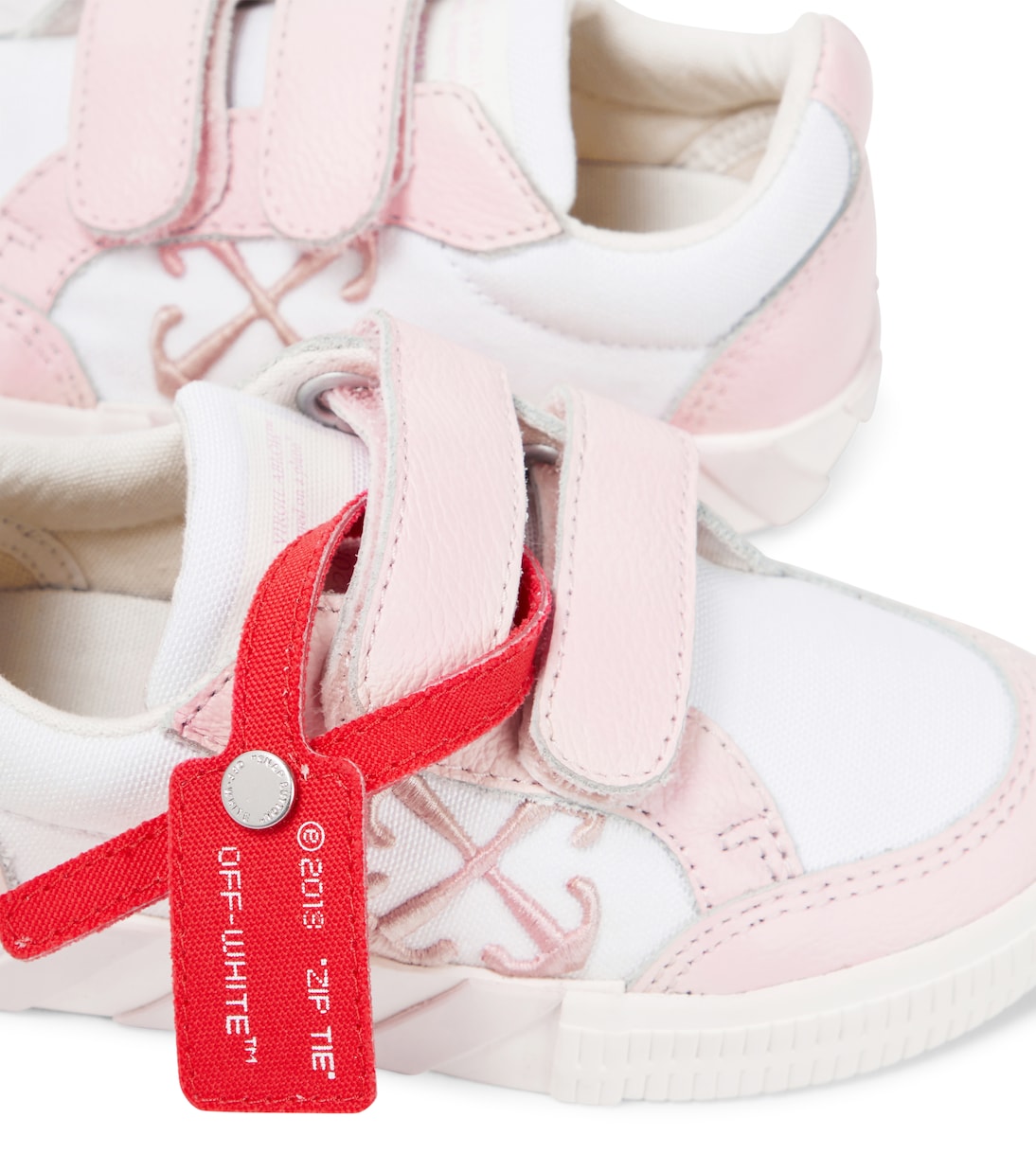 Off-White Kids - Vulcanized leather-trimmed sneakers